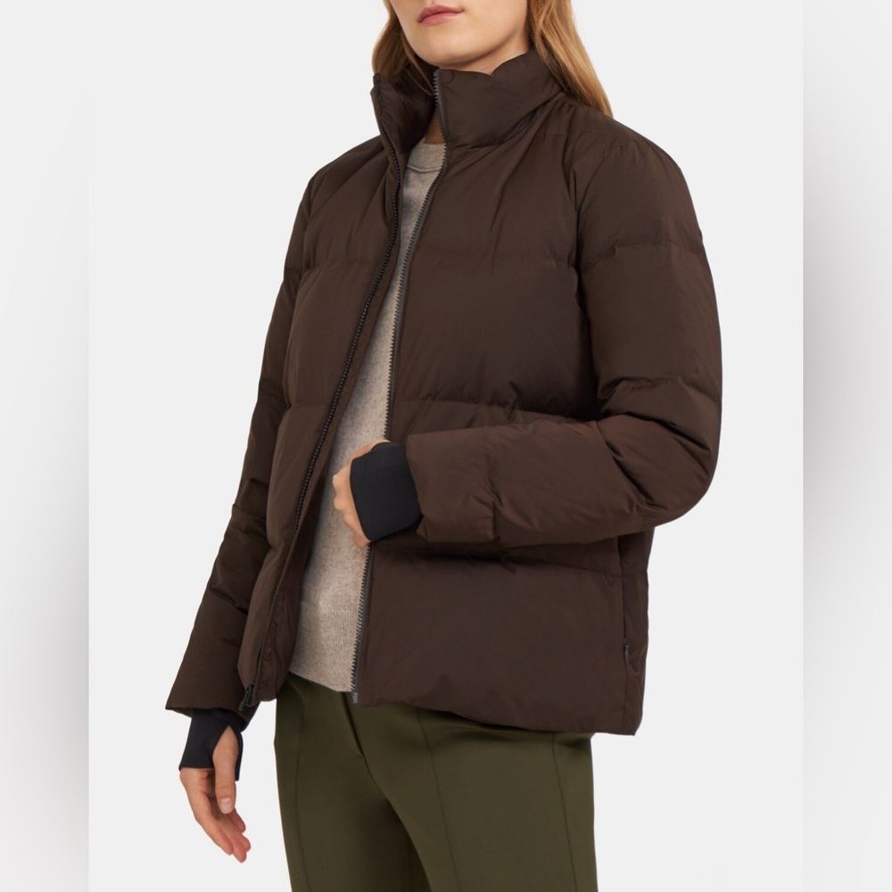 Theory Stand-Collar Puffer Coat